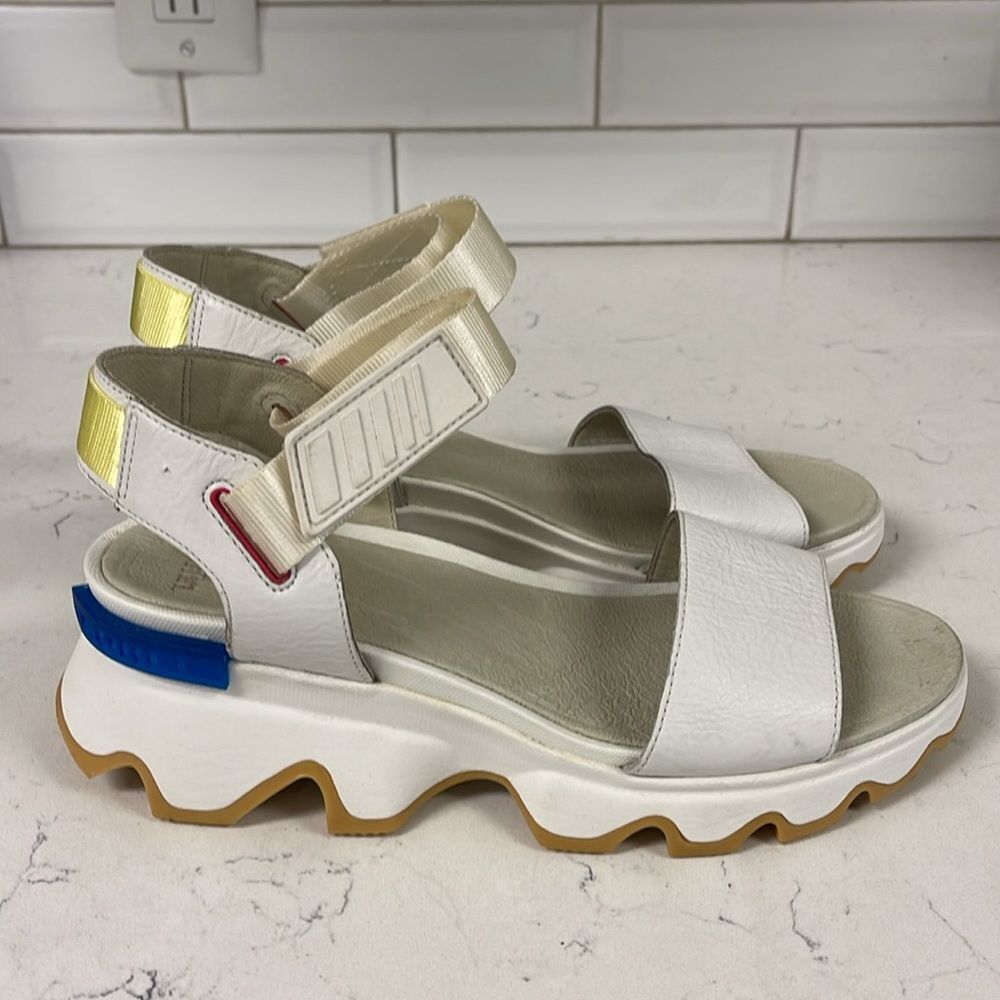 SOREL KINETIC™ WOMEN'S WEDGE SANDAL Size 10 Sea Salt - Picture 11 of 16